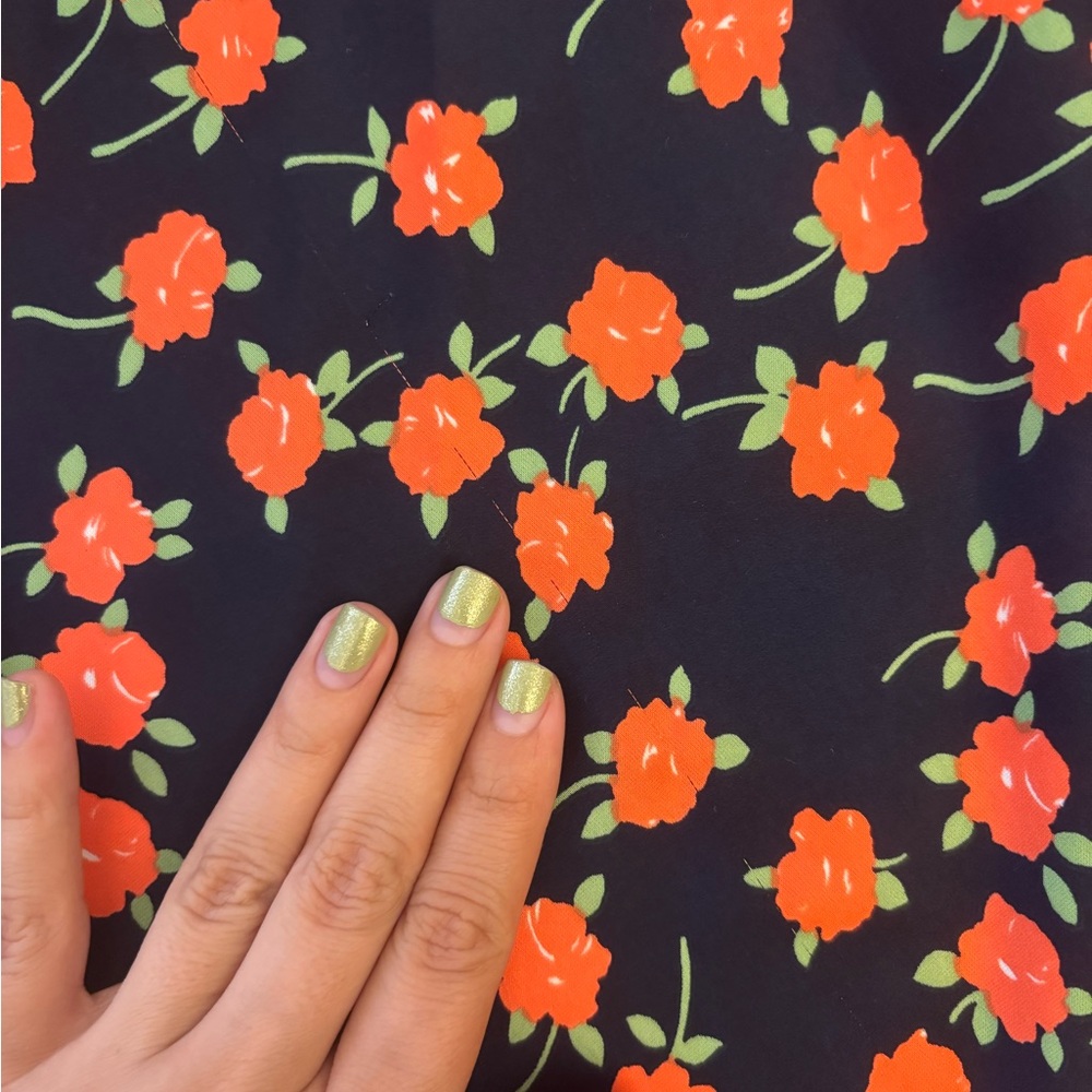 J Crew Silk Skirt - floral print - Picture 3 of 4